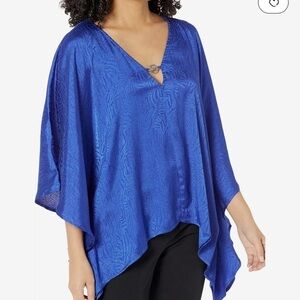 MICHAEL Michael Kors Zebra Plisse Haneck Hem Top